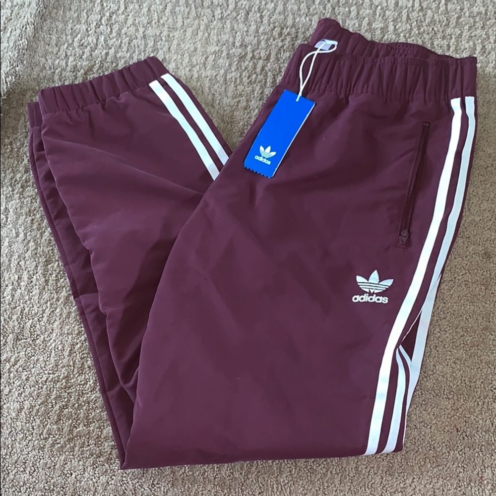 Adidas Maroon Jogger Sweatpants